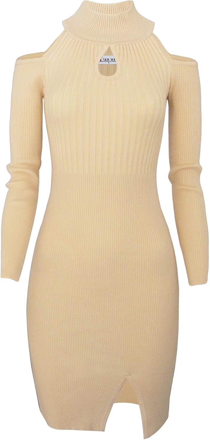 tan knit dress