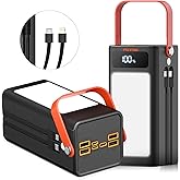 Portable Power Bank Power Station, 27000mAh Outdoor Generator with SOS Light, Backup Battery Charger for MacBook, iPhone, Sam
