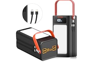 PGYOB Portable Power Bank Power Station, 27000mAh Outdoor Generator with SOS Light, Backup Battery Charger for MacBook, iPhone, Samsung, Home use, Outdoor Camping, RV Trip