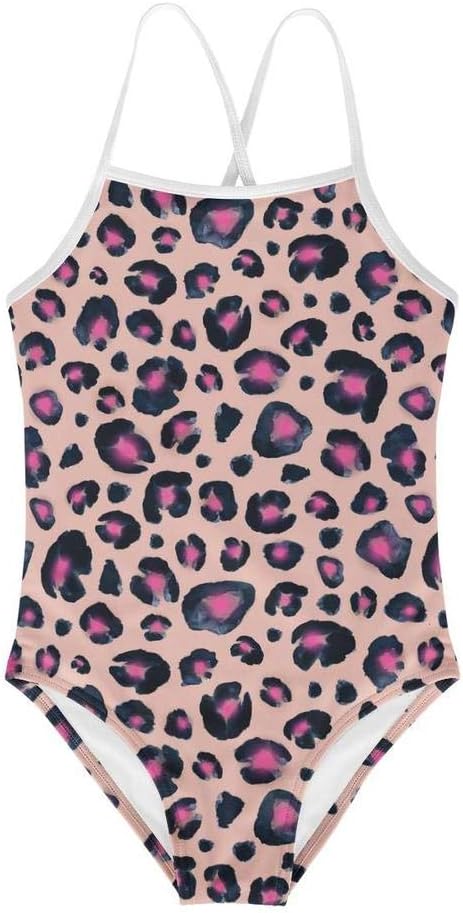 KiuLoam Traje de baño de una pieza para niñas de 3 a 8 años, diseño de