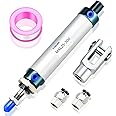 TAILONZ PNEUMATIC 25mm Bore 300mm Stroke Air Cylinder Double Action with Y Connector and 2Pcs 6mm Fitting MAL25x300