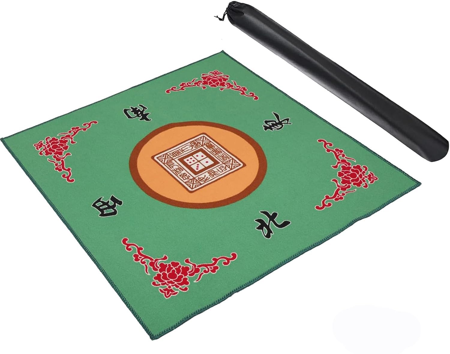 Photo 1 of GUSTARIA Mahjong Mat, Anti Slip and Noise Reduction Table Cover for Mahjong, Poker, Card, Board & Tile Games (Green, 31.5 inches)