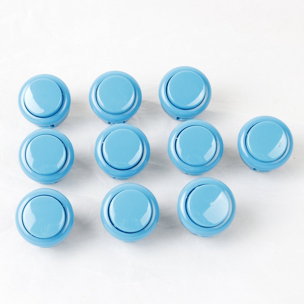 Buy EG Starts 10x 24mm Push Button Builtin Micro Switch Replace for Sanwa OBSF24 Buttons