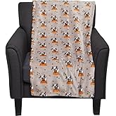 Berkshire Blanket & Home Co. Halloween Throws and Blankets (Gray - Witch/Woodstock, 50" x 70")