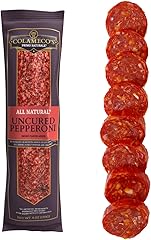 Colameco's All Natural Uncured Salami Chub - Authentic Italian Flavor, Humanely Raised - Gluten-Free, Dairy-Free Uncured Sala
