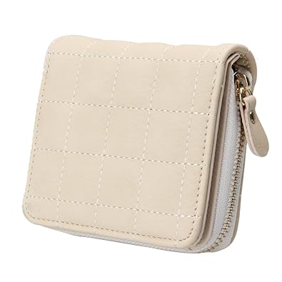 Questionno Women Short Wallets PU Leather Female Plaid Purses Nubuck Card Holder