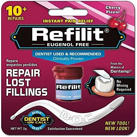REFILIT Dental Repair Material Cherry Flavor 2 GM - Buy Packs and SAVE (Pack of 4)