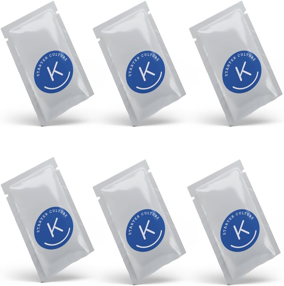 Milk Kefir Starter Culture 6 Pack for Probiotic Fermented Yogurt Drink
