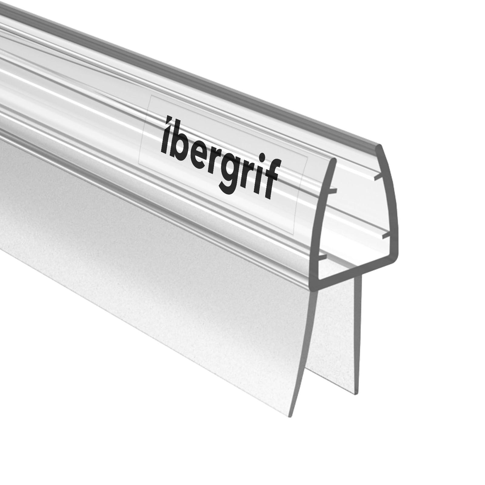 Ibergrif 800mm Bath Shower Screen Door Seal Strip for 5-8mm Glass Door Adjustable Length (Straight) M101-80