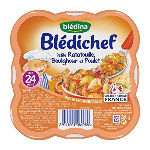 Bledina Bledichef Petite Ratatouille Boulghour Et Poulet Des 24 Mo Is Le Pot De 260g For Multi Item Order Extra Postage Cost Will Be Reimbursed Buy Online In Guatemala At