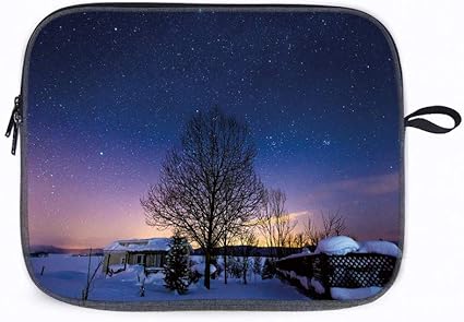 Amazon 日本北海道美ei冬景色で星雲コテージ星ビュー装飾 パソコン ケースパソコンバッグノート 夜空 ノートパソコンケース パソコンバッグ Pcスリーブ 保護ケース ケース 10インチ Misimatrer Pcバッグ ケース スリーブ 通販