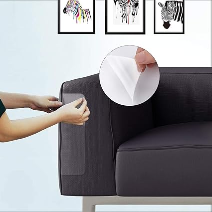 2pcs Set Chat Animal De Compagnie Griffant La Protection Grande Protection Anti Rayures Autocollant Meubles Canape Protecteur Protege Griffe Tampons Pour Cuir Rembourrage Chaises En Tissu Amazon Fr Cuisine Maison