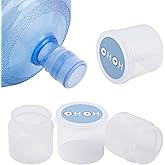 2 Pack Original 5 Gallons Water Jug Cap, Fits 48mm|53mm|55mm Screw Tops|Threaded Tops, Reusable Universal Silicone Water Bottle Caps Non-Spill Top Lid Cover with Storage Box