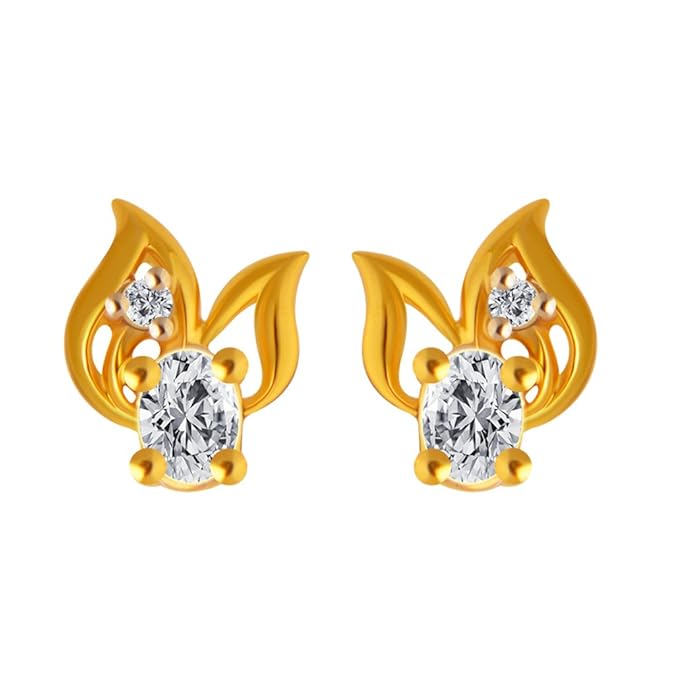 Buy P.C. Chandra Jewellers 14KT Yellow Gold Stud Earrings for Women at