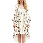 Rosegalette Renaissance Costume Women Bell Sleeve Cold Shoulder Lace up Ruffle Medieval Corset Dress Halloween Costumes