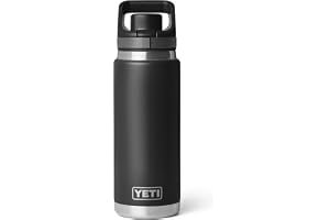 YETI Rambler 18 oz Leakproof Bottle with Flip Chug Cap, Black | Double-Wall Vacuum Insulated, 100% Leakproof Magnetic C-Lock,