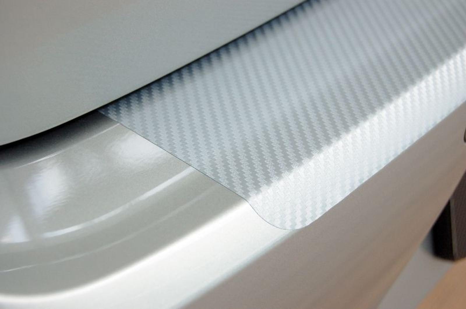 snudertech Rear Bumper Protector - Carbon-Style-Foil - SILVER