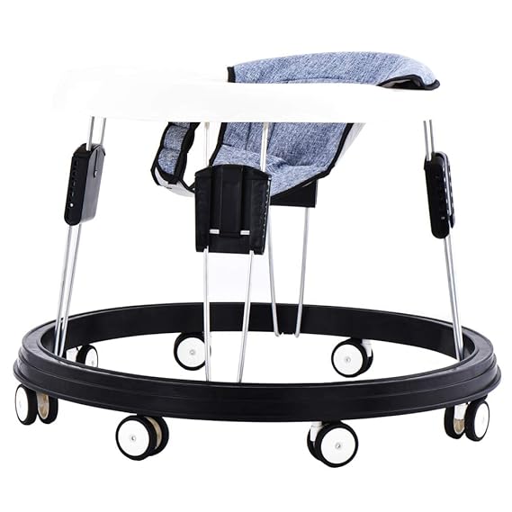 Adjustable Baby Walkers for Baby with Easy Clean Tray, Eight Universal Wheeled Walker, Anti