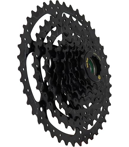 Cassette MicroSHIFT Acolyte H – 8 Vitesses, 12-42 Dents, Noir, Revêtement ED, Compatible VTT Et Route – Rapport étendu Pour Terrains Variés