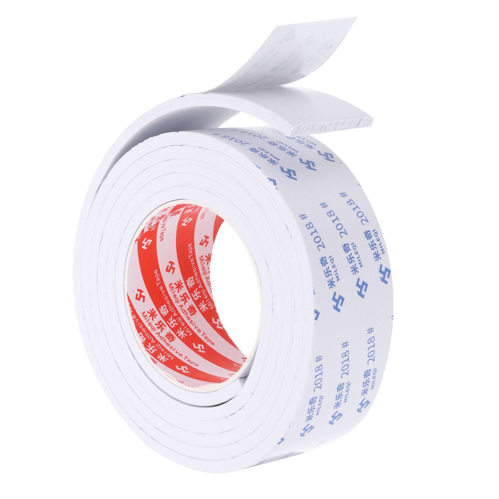 PATIKIL 2m/6.6ft Sealing Foam Tape, 5cm Wide 5mm Thick Single Sided Weather Stripping Door Seal Strip for Window Door Insulation, White