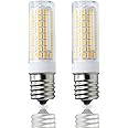 HXMLIHB E17 LED Bulb,80W Halogen Bulb Equivalent,Dimmable 8W,800Lm, AC120V, for Microwave Oven Over Stove Appliance,E17 LED Warm White 3000K(Pack of 2)