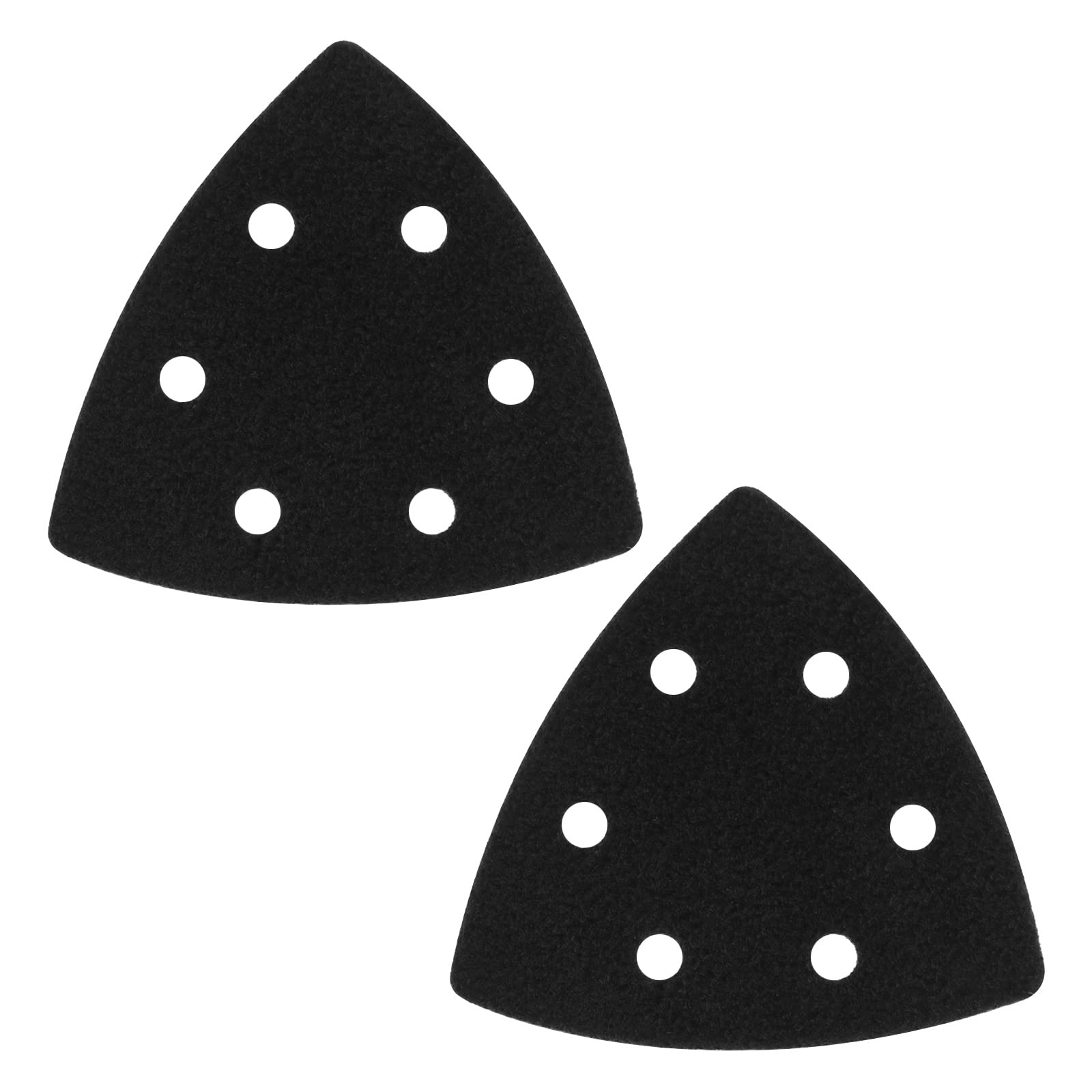 YINETTECH 2 PCs Interface Pad 93x93x93mm Triangle Sander Backing Pad Hook and Loop Sanding Pad 6 Hole Protective Pad for All Standard Triangle Sander