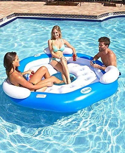 Family Lounging Float Summer Backyard Fun Pool Raft Floater