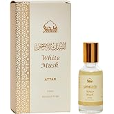 Dukhni White Musk Attar Oil 30ml roll on Perfume | Islamic Gifts | Pure White Musk Perfume Oil | Long Lasting musky attar roll on for Everyday wear | Travel Size itar for Men &amp; Women