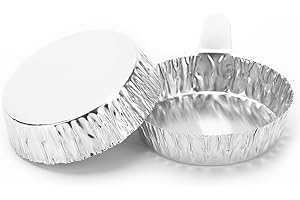 Labasics Aluminum Weighing Pans with Handles, Laboratory Solid Weighing and Sample Handling, 100 Units, Medium