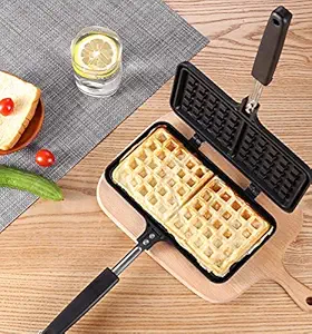 Waffle Pan Non Stick Waffle Maker,13 x 8.5 Inch Waffle Mold for Waffles Toaster, Breakfast and More