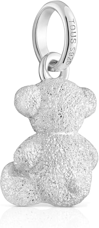 Pendentif ours en argent diamanté pour femme, collection Bold Bear