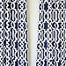 DriftAway Abigail Trellis Room Darkening and Thermal Insulated Grommet Unlined Window Curtains Set of 2 Panels Each 52 Inch by 84 Inch Navy