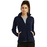 Sofra Women's Polar Fleece Full Zip Up Winter Jacket