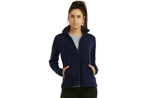 Sofra Women's Polar Fleece Full Zip Up Winter Jacket