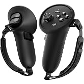 Spigen Cushioned Controller Grips for Steam Frame VR Controller (2026) | Padded Comfort Strap, Adjustable Size, Non-Slip Dotted Grip, Silicone Fit for Steam Frame Accessories - Black