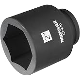 MAXPOWER 3/4" Drive 2" Deep Impact Socket, 6-Point Design, Heat-Treated Chrome Molybdenum Steel, SAE