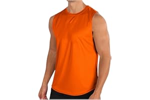 Sleeveless Shirt for Men Summer Fashion Crewneck Tank Tops Solid Lightweight Casual Loose Fit Mens Tshirts