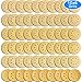 AUSTOR 60 Pcs Gold Sanding Discs, 5 Inch 8 Holes Dustless Hook and Loop 60/80/ 120/150/ 220/400 Grit Sandpaper Assortment for Random Orbital Sander