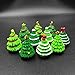 EMiEN 10 Pieces Christmas Trees Miniature Ornament Kits Set for DIY Fairy Garden Dollhouse Decoration,5 Different Design, 2 Colors for Each Design,Christmas Tree
