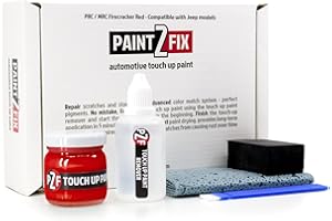 PRC/MRC Firecracker Red Touch-Up Paint Kit - Scratch & Chip Repair Compatible with Jeep