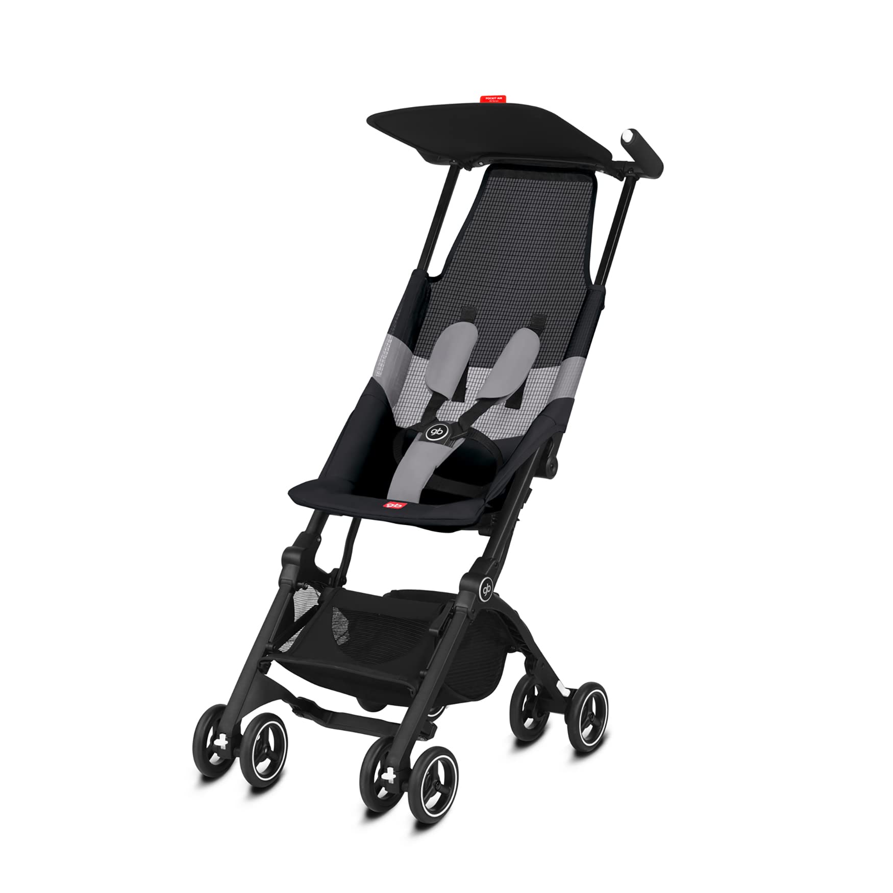 Gb Gold Poussette Pockit Air All Terrain, Ultra-Compacte, De 6 Mois Jusqu'À 22 Kg (4 Ans Env.), Velvet Black