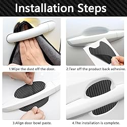 ASUBHA 4PCS Car Door Handle Scratch