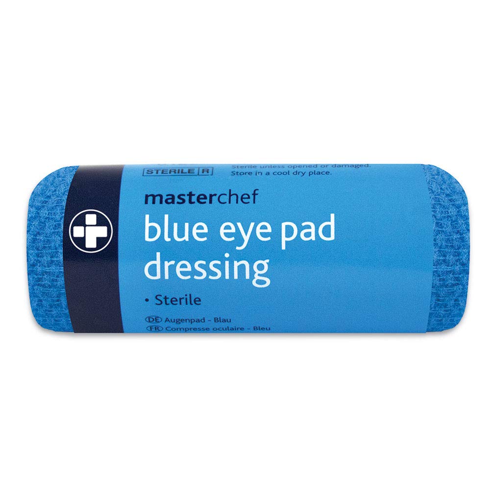 Reliance Medical First Aid Eye Pad Dressing with Conforming Stretch Bandage, Medical First Aid Dressing Pads Complete Eye Care, Heal Eye Infections Safeguard from Germs,Sterile, Blue