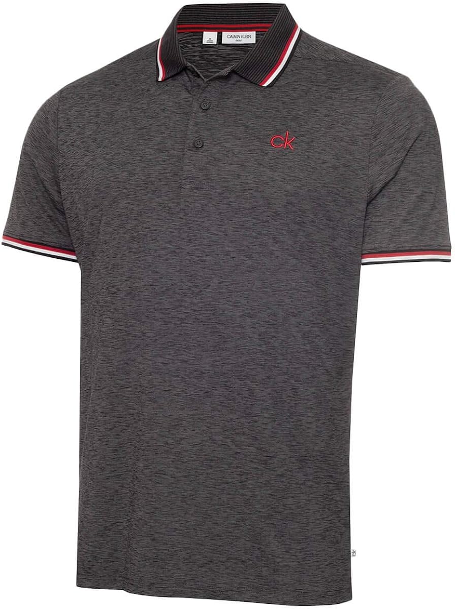 Calvin Klein Mens 2021 Casper Lightweight Wicking Quick Dry Golf Polo Shirt: Amazon.co.uk: Clothing