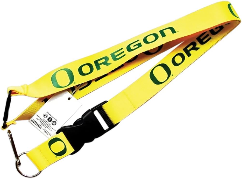 NCAA Oregon Ducks Team Lanyard, Yellow Sports Related