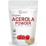 Pure Acerola Cherry Powder Organic, Natural and Organic Vitamin C Powder (Immune Vitamin) for Immune System Booster, 8 Ounce,
