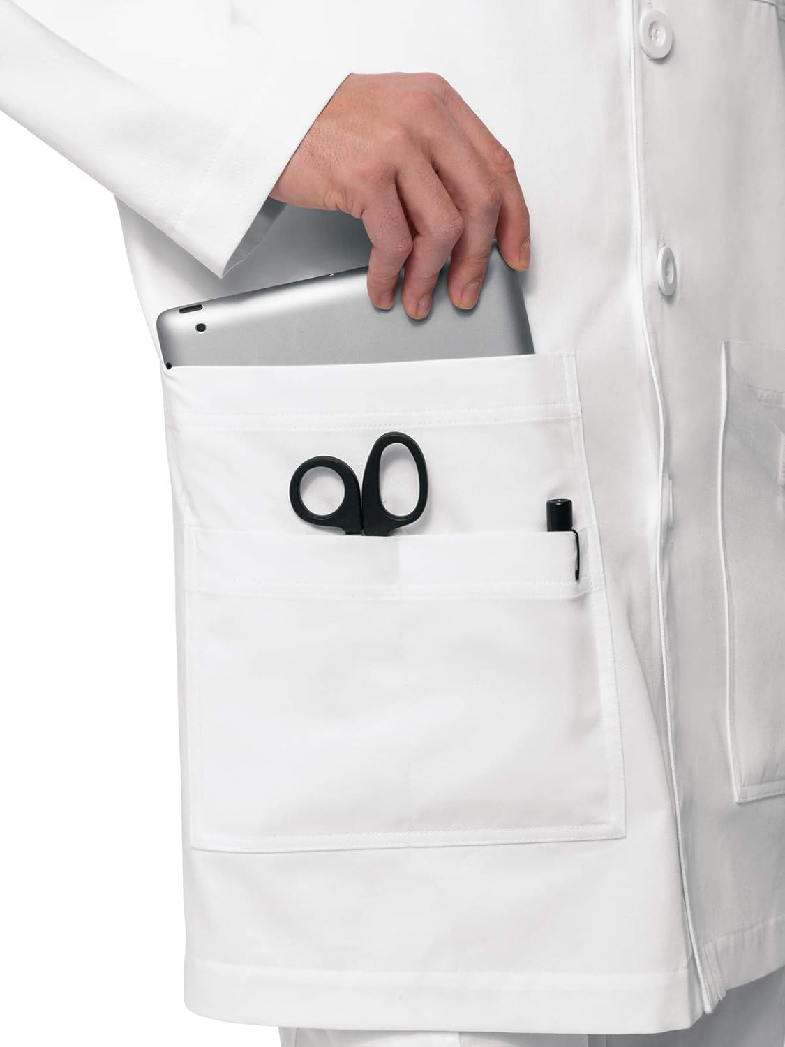 KOI Classics Modern & Professional Men's Jack Lab Coat: Clothing
