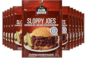 Club House, Dry Sauce/Seasoning/Marinade Mix, Sloppy Joe, 37g, Case Pack, 37 g (Pack of 12)