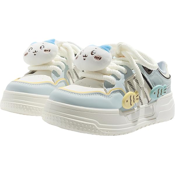 Amazon.com | ACARITOUCH White Floral Graffiti Platform Shoes  display picture 3
