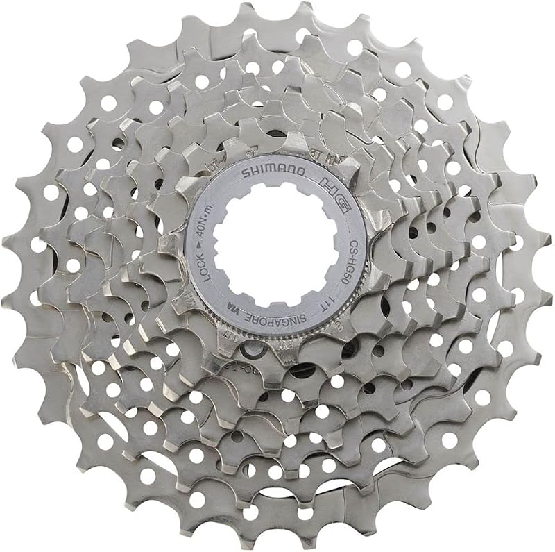 Shimano HG50 8 Speed Cassette 11-30T Silver Hyper Glide